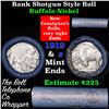 Image 1 : Buffalo Nickel Shotgun Roll in Old Bank Style 'Bell Telephone'  Wrapper 1919 & s Mint Ends Grades