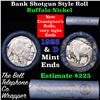 Image 1 : Buffalo Nickel Shotgun Roll in Old Bank Style 'Bell Telephone'  Wrapper 1923 & d Mint Ends Grades