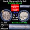 Image 1 : Buffalo Nickel Shotgun Roll in Old Bank Style 'Bell Telephone'  Wrapper 1918 & s Mint Ends Grades