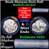 Image 1 : Buffalo Nickel Shotgun Roll in Old Bank Style 'Bell Telephone'  Wrapper 1920 & d Mint Ends Grades