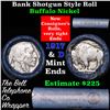 Image 1 : Buffalo Nickel Shotgun Roll in Old Bank Style 'Bell Telephone'  Wrapper 1917 & d Mint Ends Grades