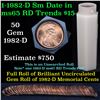 Image 1 : ***Auction Highlight*** Uncirculated 1c roll, 1982-p Zinc Small Date 50 pcs Grades (fc)