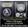 Image 1 : Proof ***Auction Highlight*** 1992-S Olympic Modern Commem Dollar $1 Graded GEM++ Proof Deep Cameo B