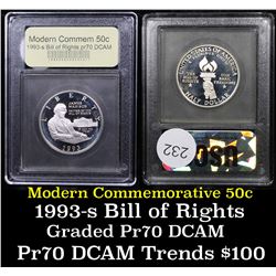 Proof ***Auction Highlight*** 1993-s Bill of Rights Modern Commem Half Dollar 50c Graded GEM++ Proof