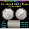 Image 1 : ***Auction Highlight*** Full solid date 1922-d Peace silver dollar roll (fc)