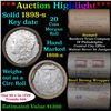 Image 1 : ***Auction Highlight*** Full solid Key date 1898-s Morgan silver dollar roll, 20 coins (fc)