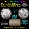 Image 1 : ***Auction Highlight*** 1879 & CC DMPL Ends Uncirculated Morgan Dollar Shotgun Roll Grades (fc)
