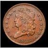 Image 2 : ***Auction Highlight*** 1828 Classic Head half cent 1/2c Graded Select Unc BN By USCG (fc)
