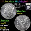 Image 1 : ***Auction Highlight*** 1901-s Morgan Dollar $1 Graded Select Unc BY USCG (fc)