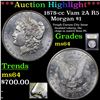 Image 1 : ***Auction Highlight*** 1878-cc Vam 2A R5 Morgan Dollar $1 Graded Choice Unc BY USCG (fc)