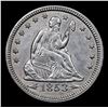 Image 2 : ***Auction Highlight*** 1853-p Arrows & Rays Seated Liberty Quarter 25c Graded Choice AU/BU Slider B