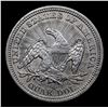 Image 3 : ***Auction Highlight*** 1853-p Arrows & Rays Seated Liberty Quarter 25c Graded Choice AU/BU Slider B
