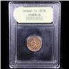 Image 4 : ***Auction Highlight*** 1876 Indian Cent 1c Graded Choice Unc RB BY USCG (fc)