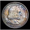 Image 2 : ***Auction Highlight*** 1893 Columbian Rainbow Toned Old Commem Half Dollar 50c Graded GEM Unc By US