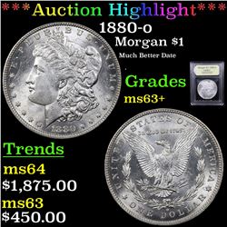 ***Auction Highlight*** 1880-o Morgan Dollar $1 Graded Select+ Unc BY USCG (fc)