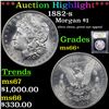 Image 1 : ***Auction Highlight*** 1882-s Morgan Dollar $1 Graded GEM++ Unc By USCG (fc)