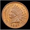 Image 2 : ***Auction Highlight*** 1893 Indian Cent 1c Graded Gem+ Unc RB BY USCG (fc)