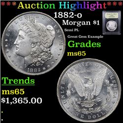 ***Auction Highlight*** 1882-o Morgan Dollar $1 Graded GEM Unc By USCG (fc)