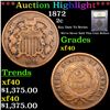 Image 1 : ***Auction Highlight*** 1872 Two Cent Piece 2c Graded xf By USCG (fc)