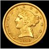 Image 2 : ***Auction Highlight*** 1840 C Charlotte Gold Liberty Half Eagle $5 Graded Select Unc By USCG (fc)