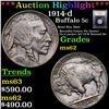 Image 1 : ***Auction Highlight*** 1914-d Buffalo Nickel 5c Graded Select Unc BY USCG (fc)