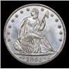 Image 2 : ***Auction Highlight*** 1855-p Arrows Seated Half Dollar 50c Graded Select+ Unc By USCG (fc)