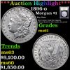 Image 1 : ***Auction Highlight*** 1896-o Morgan Dollar $1 Graded BU+ By USCG (fc)