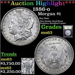 ***Auction Highlight*** 1886-o Morgan Dollar $1 Graded Select Unc By USCG (fc)
