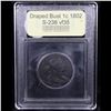 Image 4 : ***Auction Highlight*** 1802 S-236 R1 Draped Bust Large Cent 1c Graded vf++ BY USCG (fc)