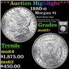 Image 1 : ***Auction Highlight*** 1880-o Morgan Dollar $1 Graded Select+ Unc BY USCG (fc)