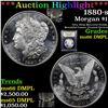 Image 1 : ***Auction Highlight*** 1880-s Morgan Dollar $1 Graded GEM+ UNC DMPL By USCG (fc)