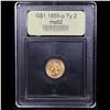 Image 4 : ***Auction Highlight*** 1855-p Ty 2 Gold Dollar $1 Graded Select Unc By USCG (fc)