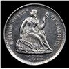 Image 2 : ***Auction Highlight*** 1873-p Seated Liberty Half Dime 1/2 10c Graded Choice Unc PL By USCG (fc)