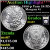 Image 1 : ***Auction Highlight*** 1886-p Vam 24 R5 Morgan Dollar $1 Graded GEM++ Unc By USCG (fc)