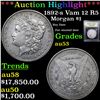 Image 1 : ***Auction Highlight*** 1892-s Vam 12 R5 Morgan Dollar $1 Graded Select AU By USCG (fc)