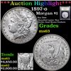 Image 1 : ***Auction Highlight*** 1897-o Morgan Dollar $1 Graded Select Unc By USCG (fc)