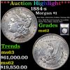 Image 1 : ***Auction Highlight*** 1884-s Morgan Dollar $1 Graded Select Unc By USCG (fc)