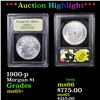Image 1 : ***Auction Highlight*** 1900-p Morgan Dollar $1 Graded GEM+ Unc By USCG (fc)