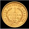 Image 3 : ***Auction Highlight*** 1854 TYPE 1 Gold Dollar $1 Grades Choice Unc (fc)