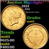 Image 1 : ***Auction Highlight*** 1851 Gold Dollar $1 Grades Select Unc (fc)