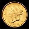Image 2 : ***Auction Highlight*** 1851 Gold Dollar $1 Grades Select Unc (fc)