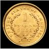 Image 3 : ***Auction Highlight*** 1851 Gold Dollar $1 Grades Select Unc (fc)