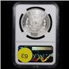 Image 3 : NGC 1880-s Rainbow Toned Morgan Dollar $1 Graded ms63 By NGC