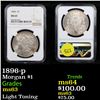 Image 1 : NGC 1896-p Morgan Dollar $1 Graded ms63 By NGC