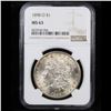 Image 2 : NGC 1898-o Morgan Dollar $1 Graded ms63 By NGC