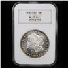 Image 2 : NGC 1878-p 7/8tf Morgan Dollar $1 Graded ms62 pl By NGC