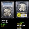 Image 1 : PCGS 1924-p Peace Dollar $1 Graded ms64 By PCGS
