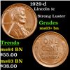 Image 1 : 1929-d Lincoln Cent 1c Grades Select+ Unc BN