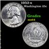 Image 1 : 1952-s Washington Quarter 25c Grades Choice Unc