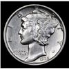 Image 2 : 1935-p Mercury Dime 10c Grades Select Unc